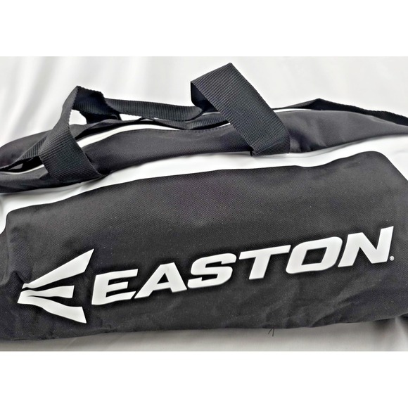 Easton Baseball Softball Bat Bag 35in Black White Dual Carry Straps Dugout Hook - Picture 3 of 9